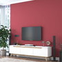 Hanah Home Soporte de TV D1 - 2472 Blanco y Nogal